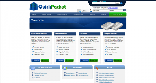 QuickPacket：服务器/月付/$35/-Dual Xeon L5520/24GB/1TB/20TB/5IP 洛杉矶